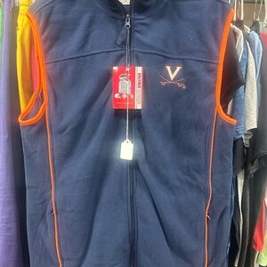 University of Virginia Colosseum Navy and Orange Athletic Vest size XL